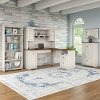 Antique White and Tea Maple 4 Piece Office Desk Set - Fairview