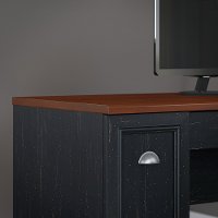 Antique Black and Hansen Cherry 3 Piece Office Desk Set - Fairview-4
