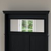 Antique Black and Hansen Cherry Hall Tree with Storage Bench - Fairview-5