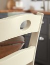 Set of 2 Cream and Brown Dining Chairs - Woodanville
