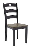 Gray-Brown and Black Dining Chair - Froshburg