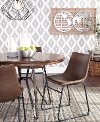 Set of 2 Urban Brown and Black Dining Room Chairs - Centiar