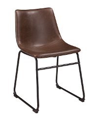 Set of 2 Urban Brown and Black Dining Room Chairs - Centiar-3