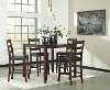 Casual Brown 5 Piece Counter Height Dining Set - Coviar-2