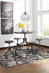 Dark Bronze 5 Piece Counter Height Dining Set - Odium-3