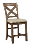 Set of 2 Upholstered Counter Height Stools - Moriville