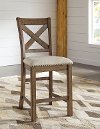 Set of 2 Upholstered Counter Height Stools - Moriville-2