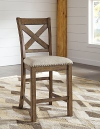 Set of 2 Upholstered Counter Height Stools - Moriville-2