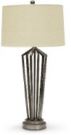 34 Inch Dark Silver Metal Table Lamp