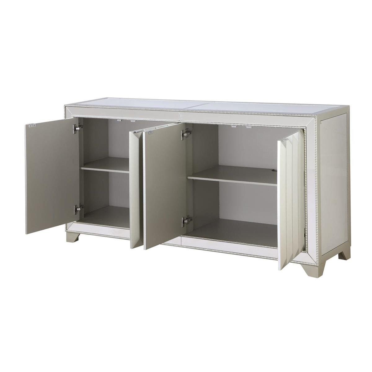 Contemporary Silver Cabinet - Glitz-2