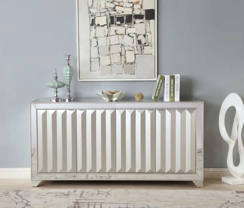 Glitz & Glam Silver Cabinet-1