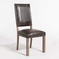 Brown Leather Dining Chair - Bryant