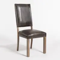 Brown Leather Dining Chair - Bryant