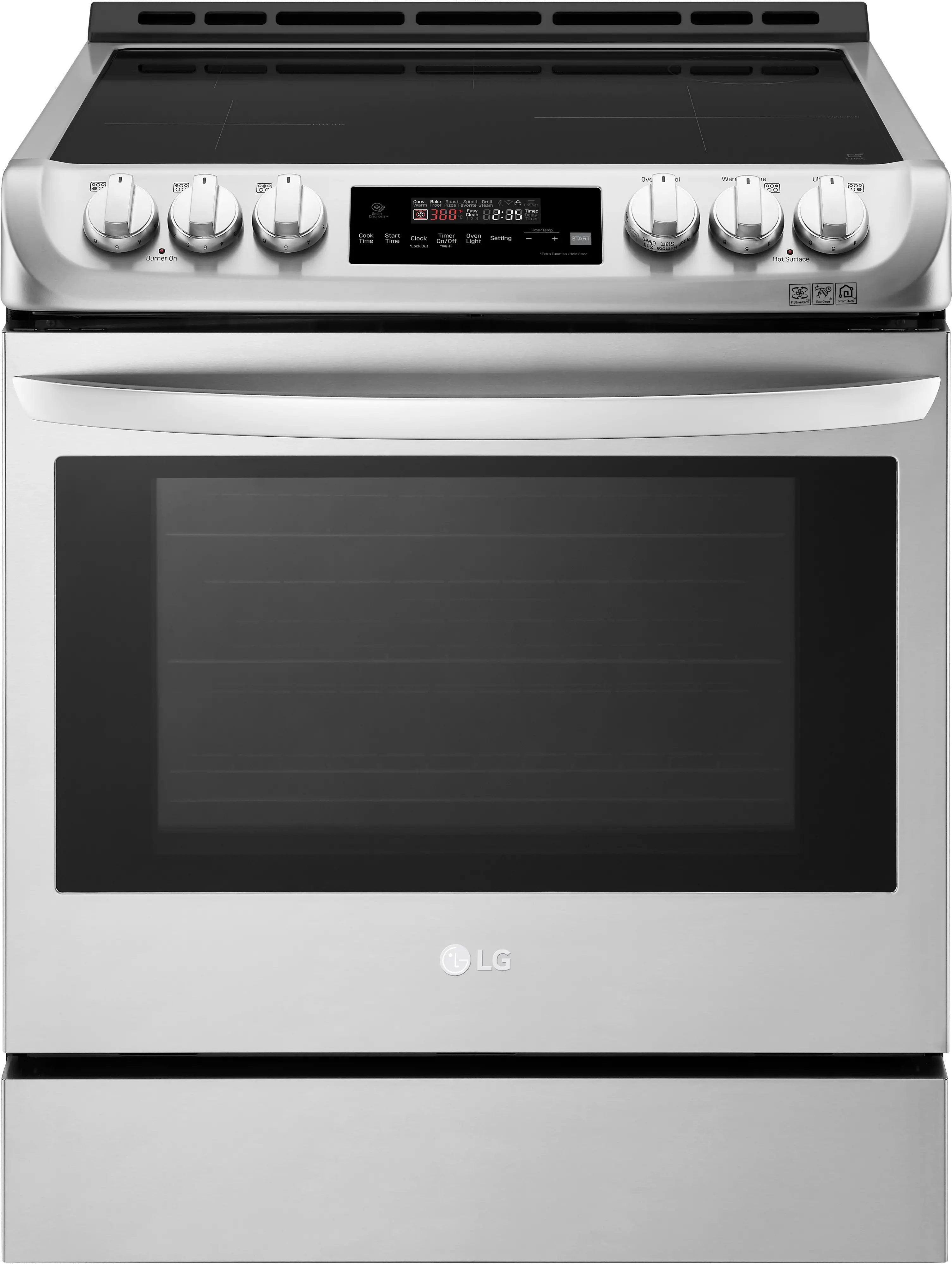 LSE4616ST LG 30 Inch Induction Smart Range - 6.3 cu. ft., Stainless Steel-1