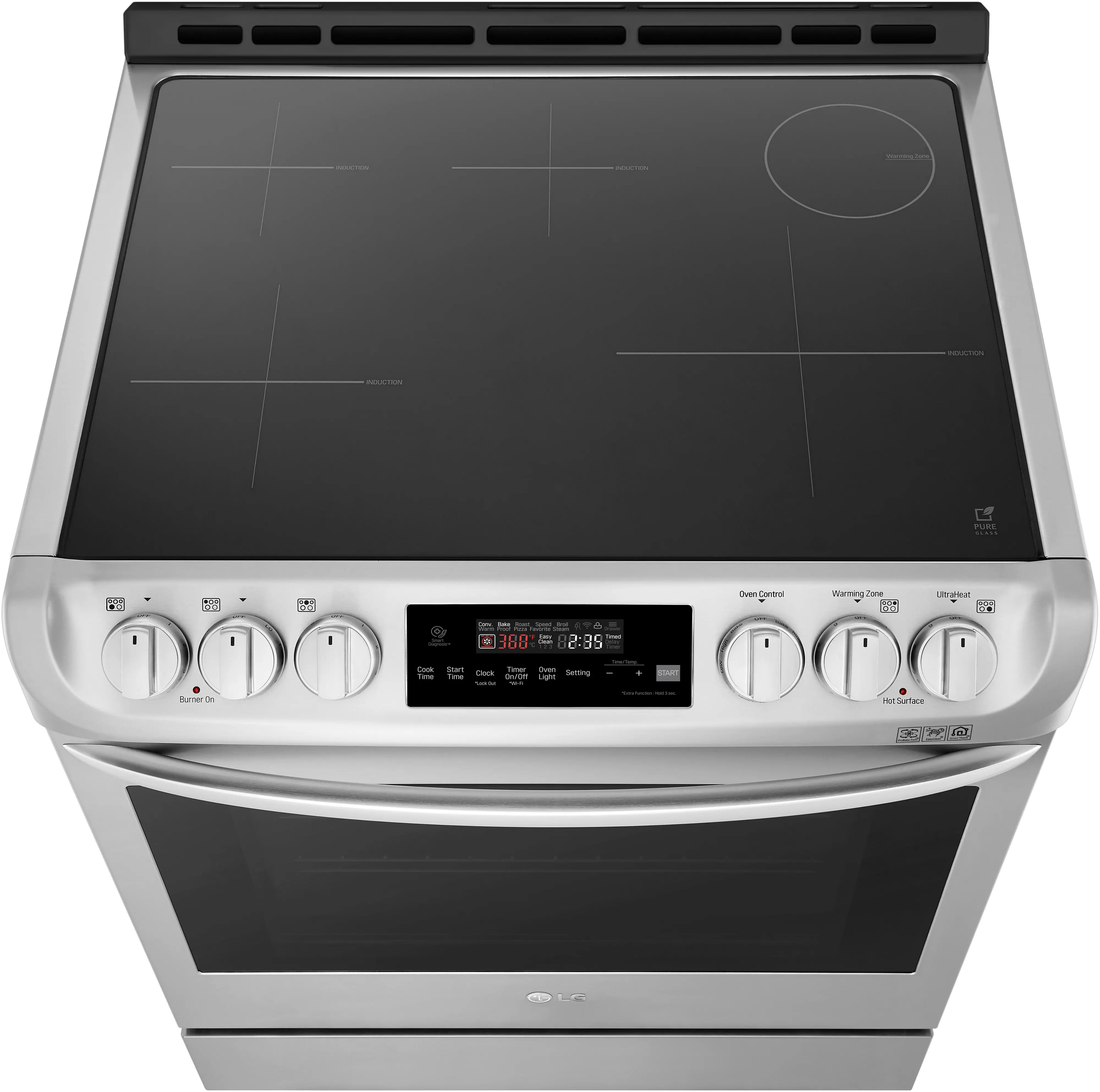 LSE4616ST LG 30 Inch Induction Smart Range - 6.3 cu. ft., Stainless Steel-3