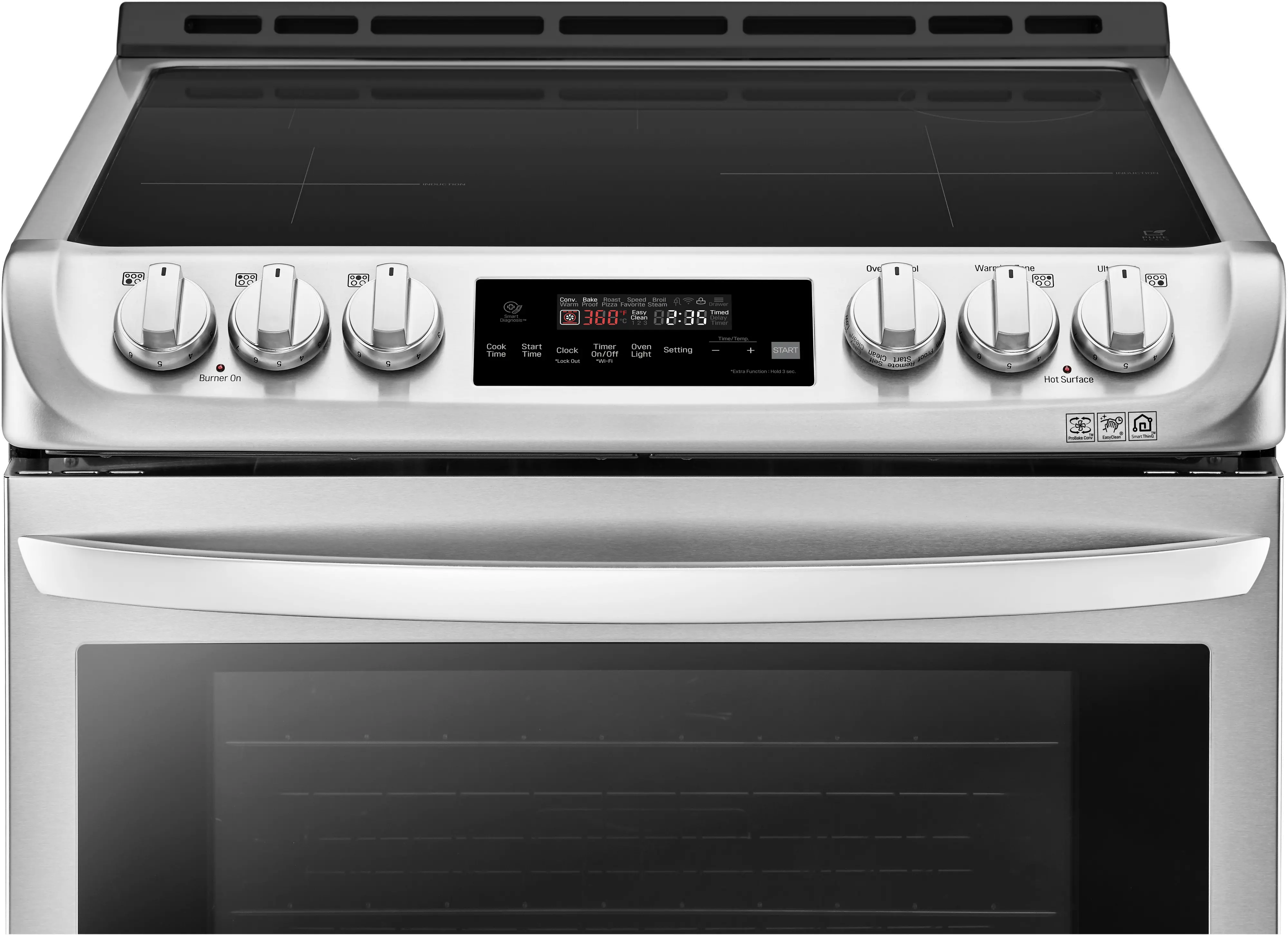 LSE4616ST LG 30 Inch Induction Smart Range - 6.3 cu. ft., Stainless Steel-4