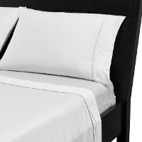 BGS21AWFD Bedgear White Hyper Cotton Split Cal-King Bed Sheets-2