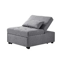 Contemporary Gray Teen Dozer Chair-2
