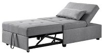 Contemporary Gray Teen Dozer Chair-3