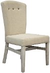 Clearance Ivory Upholstered Dining Chair - Bonanza