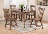 KIT Walnut Brown 5 Piece Dining Set - Aspen