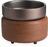 Pewter Walnut 2-In-1 Fragrance Warmer - Candle Warmers