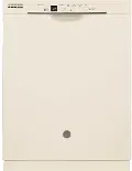 GDF530PGMCC GE Dishwasher with Pocket Handle - Biscuit