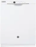 GDF530PGMWW GE Front Control Dishwasher - White