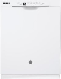 GDF530PGMWW GE Front Control Dishwasher with Steam - White