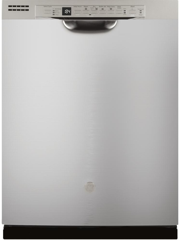 GDF630PSMSS GE Dishwasher with Sanitize Cycle - 24 Inch, Stainless Steel-1