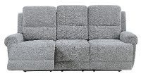 Transitional Light Gray Reclining Sofa-4