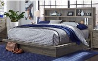 Modern Gray California King Platform Bed - Modern Loft