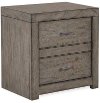 Modern Brownstone Gray Nightstand - Modern Loft