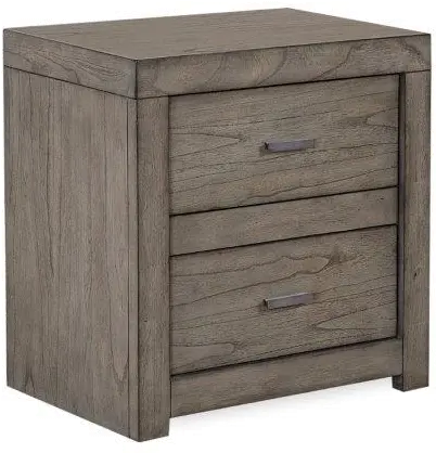 Modern Loft Modern Brownstone Gray Nightstand-1