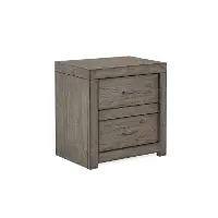 Modern Loft Modern Brownstone Gray Nightstand