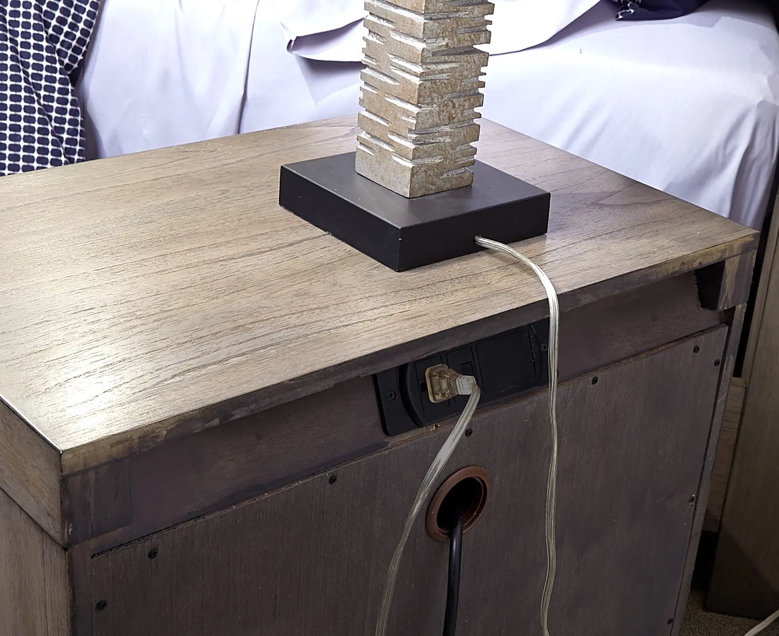 Modern Loft Modern Brownstone Gray Nightstand-2
