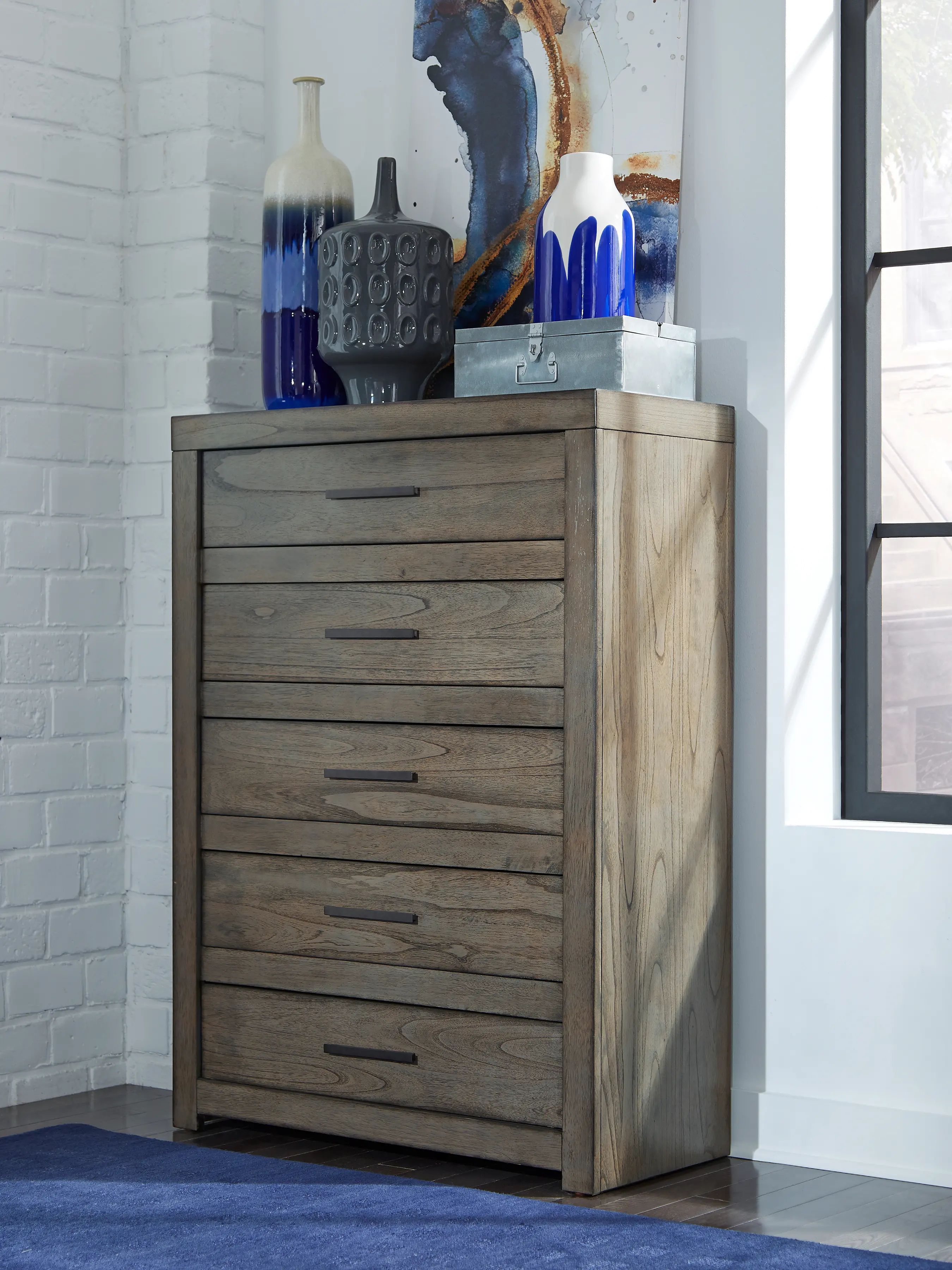 Modern Loft Modern Brownstone Gray Chest of Drawers-3