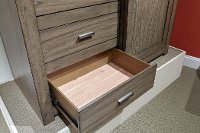 Modern Brownstone Gray Sliding Door Chest - Modern Loft-3