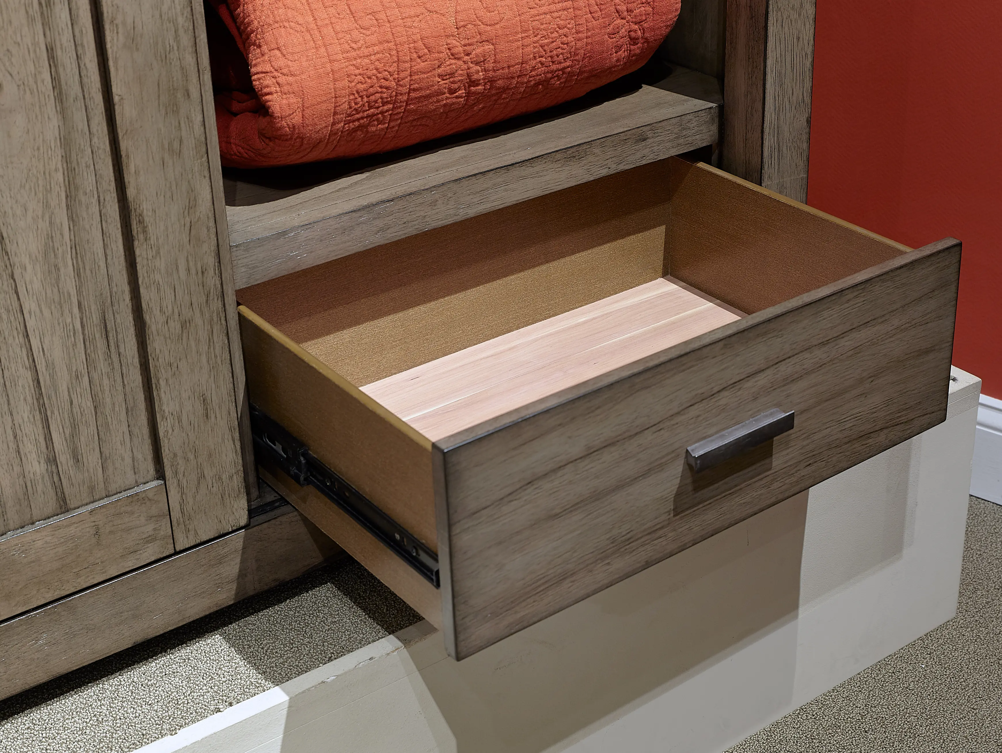 Modern Loft Modern Brownstone Gray Sliding Door Chest-2