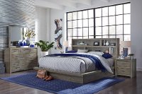 Modern Gray 4 Piece California King Bedroom Set - Modern Loft