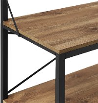 HT72MWBW 72 Inch Industrial Metal and Barnwood Hall Tree-4