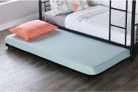 Black Roll-Out Twin Metal Trundle Bed