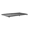 Black Roll-Out Twin Metal Trundle Bed-3