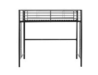 BTOLBL Premium Black Metal Twin Loft Bed - Sunset-3