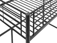 BTOLBL Premium Black Metal Twin Loft Bed - Sunset-4
