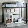 BTOLBL Premium Black Metal Twin Loft Bed - Walker Edison