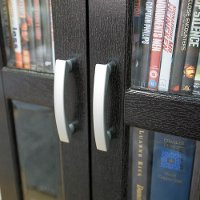 Black 41 Inch Wood Media Storage Cabinet-2