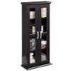 Black 41 Inch Wood Media Storage Cabinet-4