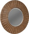 1859-06 Clearance Rustic Modern Copper Round Mirror - Penny