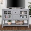 W52C4CTAGY Antique Gray 52 Inch Buffet TV Stand